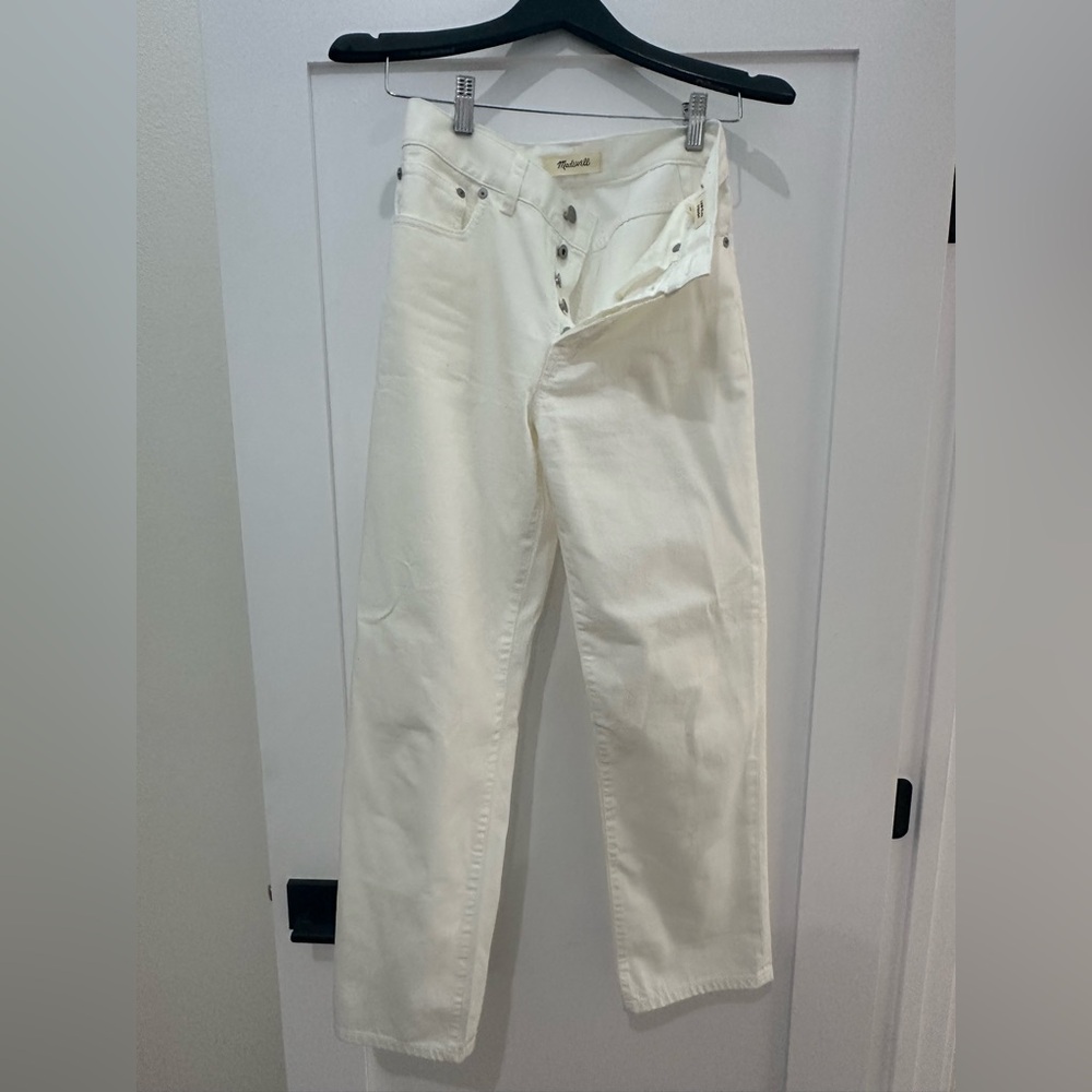 Madewell low slung straight jeans